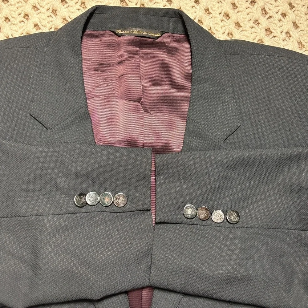 Bespoke Fraser Steen Toronto Savile Row Wool Sport Coat Blazer Angelico 46R